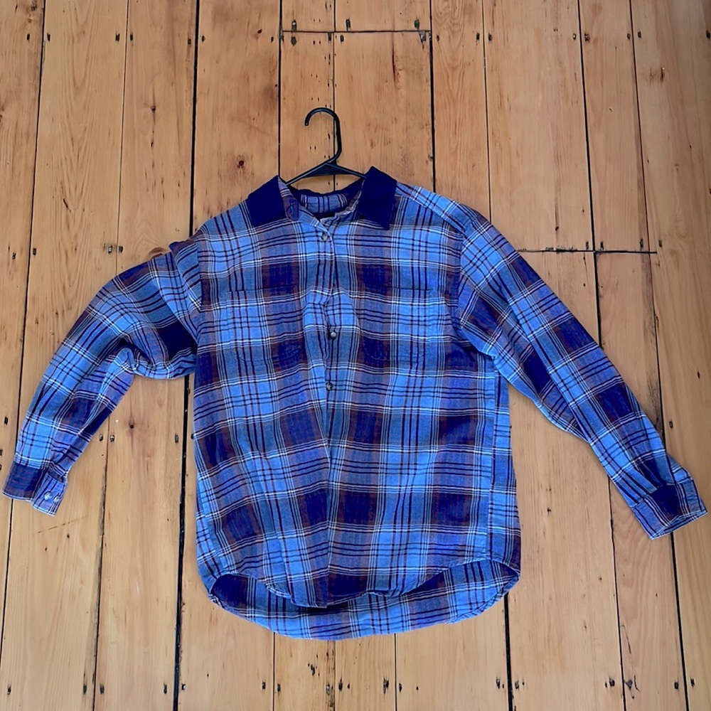 Blue flannel men’s